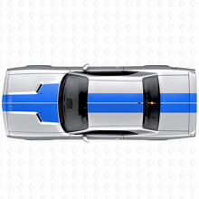 Autocollant vinyl à bandes personnalisées doubles pour capot, toit, coffre pour Dodge Challenger 2008-2014_2