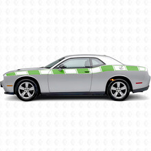 Autocollant Vinyle Latéral à Rayures Graphiques Flash pour Dodge Challenger_2