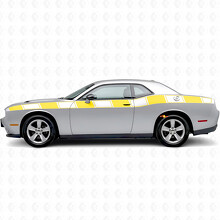 Autocollant Vinyle Latéral à Rayures Graphiques Flash pour Dodge Challenger_5