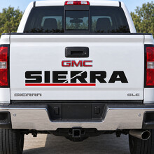Autocollant en vinyle à découpe croisée intégrée pour hayon GMC Sierra_2
