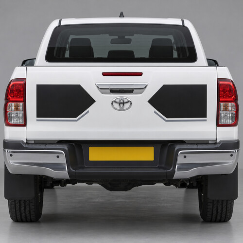 Autocollant vinyle ailes intérieures hayon pour Toyota Hilux Double Cab 2016-2020 avant restylage 2020
