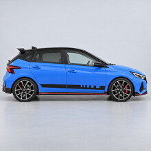 Autocollant Décalque Vinyle Côté Dents de Pit Lane pour Hyundai i20 N BC3 2021-2024_2