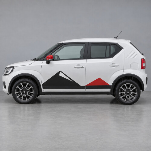 Autocollant Vinyle Latéral Twin Peak Terrace pour Suzuki Ignis FF21S 2017-2020 Pré-Facelift