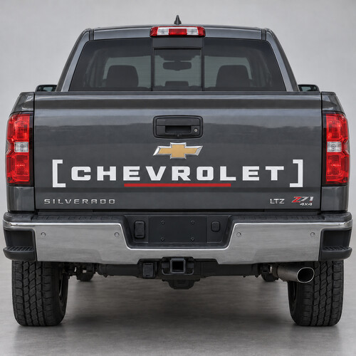 Type de support Autocollant vinyle pour hayon 1500 Chevrolet Silverado 2018_1
