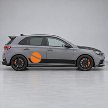 Autocollant vinyle découpé pour bande de piste de disque pour Hyundai i30 N PD Hatchback 2017-2020_2