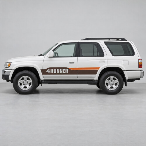 Autocollant vinyle latéral panneau lettres rétro N180 pour Toyota 4Runner 1996-2002_1