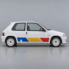 Autocollant Vinyle Latéral Rallye Trois Panneaux S1 pour Peugeot 106 1993-1996_2