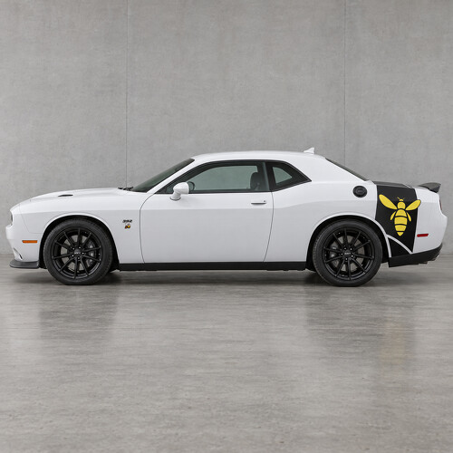 Autocollant Vinyle Décoratif Latéral Coffre Carrosserie Étroit Aile pour Dodge Challenger 2023_1