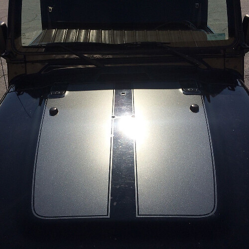 Jeep Wrangler TJ Vinyl 2 pièces Autocollant de capot Décalcomanie TJ U CHOISISSEZ LA COULEUR
