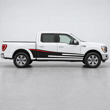 Autocollant en vinyle latéral Speed Sail XLT SuperCrew 5,5 pieds pour Ford F-150 2024_2