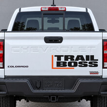 Autocollant vinyle Offset Trail Boss pour hayon Chevrolet Colorado 2023_2