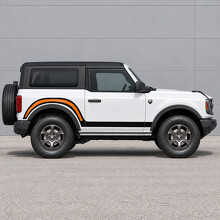 Autocollant vinyle côté grand pli col de passage de roue arrière 2 portes pour Ford Bronco 2024_2