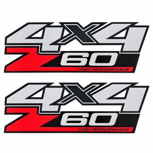 Autocollant vinyle haute performance 4x4 Z60 pour bas de caisse GMC Sierra GMT900 2007-2013
