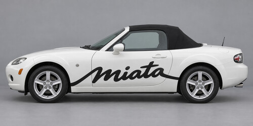 Autocollant vinyle script ouvert latéral pour Mazda MX-5 Miata 2006_1