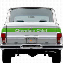 Autocollant en vinyle à bandes pour hayon Cherokee Chief Jeep Cherokee 1981-83_3