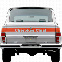 Autocollant en vinyle à bandes pour hayon Cherokee Chief Jeep Cherokee 1981-83_4