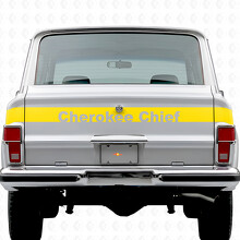 Autocollant en vinyle à bandes pour hayon Cherokee Chief Jeep Cherokee 1981-83_5