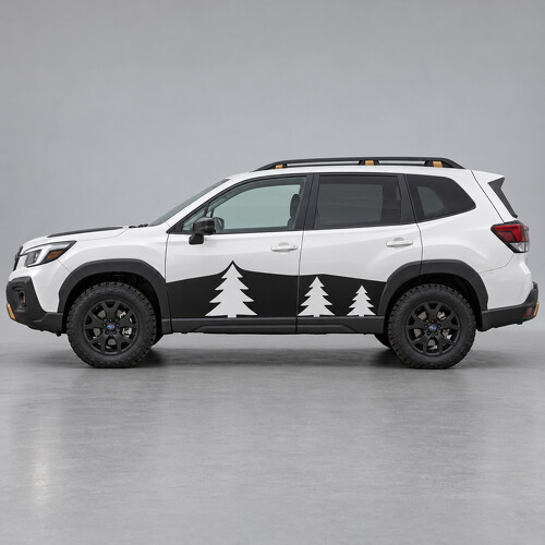 Autocollant vinyle latéral à trois pins pour fenêtre Subaru Forester 2024_1