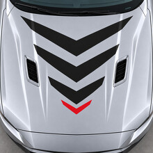 Autocollant Vinyle Capot Sonic Chevron Mach 1 pour Ford Mustang 2021_2