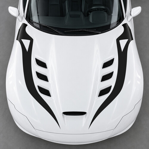 Autocollant en vinyle Capot ACR Fang Ouvert pour Dodge Viper 2016_1