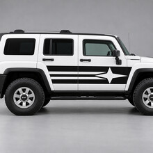 Autocollant vinyle avec direction boussole pour Hummer H3 2009_2
