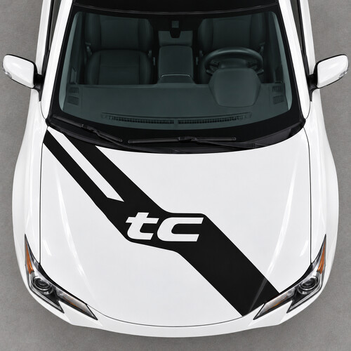 Autocollant en vinyle Open Letter Hood Sash pour Scion tC 2014-2016 Restylage_1