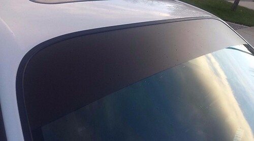 Autocollant de pare-brise de bande de soleil voiture camion SUV JDM autocollant vinyle noir mat JEEP