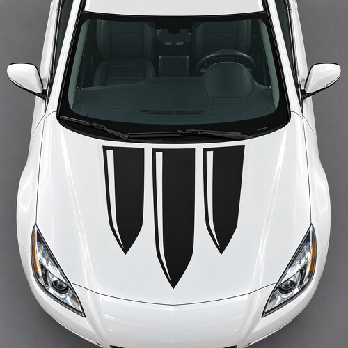 Autocollant Vinyle Capot Trois Lames Shield pour Buick Regal GS 2012-2013_1