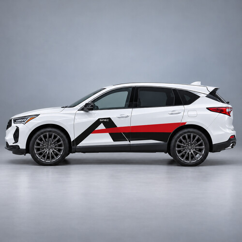 Autocollant en vinyle A-Spec Advance Apex A Side pour Acura RDX 2022_1