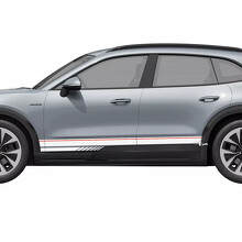 Autocollant Vinyle Bande d’Accent Style Rallye Bas de Caisse pour Porsche Cayenne Électrique_2