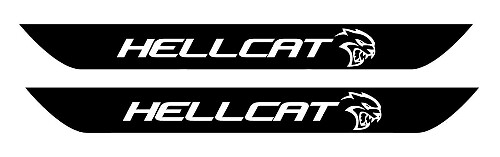 Ensemble d'autocollants vinyle seuil de porte style Hellcat pour Dodge Challenger