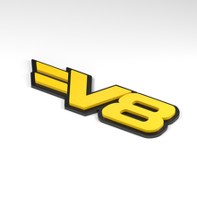 Badge acrylique 3D Barre fendue V8_2
