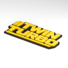 Badge acrylique 3D Twin Turbo Twin Slash_2