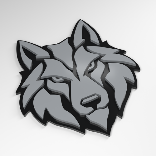 Insigne Acrylique 3D Wolf Ice Fang_1