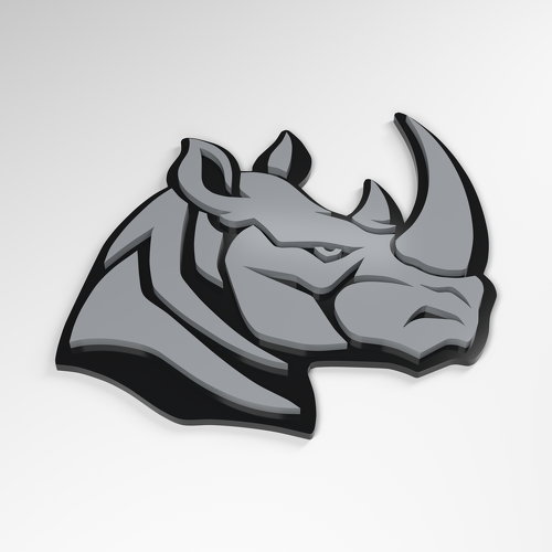 Insigne en acrylique 3D Rhino Forward Force_1
