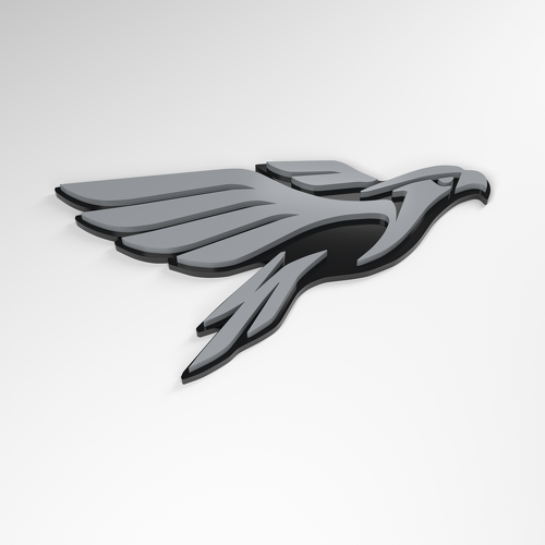 Badge acrylique 3D Falcon Swept Wing_1