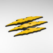 Badge acrylique 3D Claw Triple Slash_2