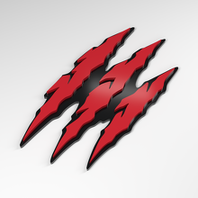 Badge acrylique 3D Claw Triple Slash_3