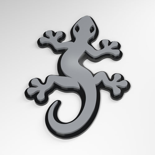 Badge acrylique 3D Gecko Grip