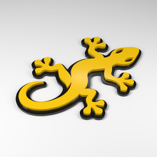 Badge acrylique 3D Gecko Grip_2