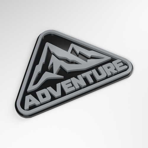 Badge acrylique 3D Adventure Peak