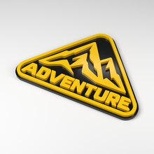 Badge acrylique 3D Adventure Peak_2