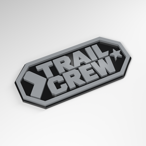 Badge acrylique 3D Trail Crew Club