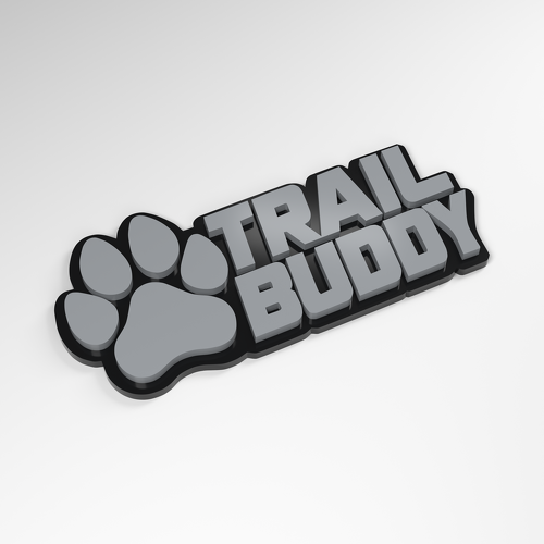 Badge Acrylique 3D Trail Buddy Patte_1