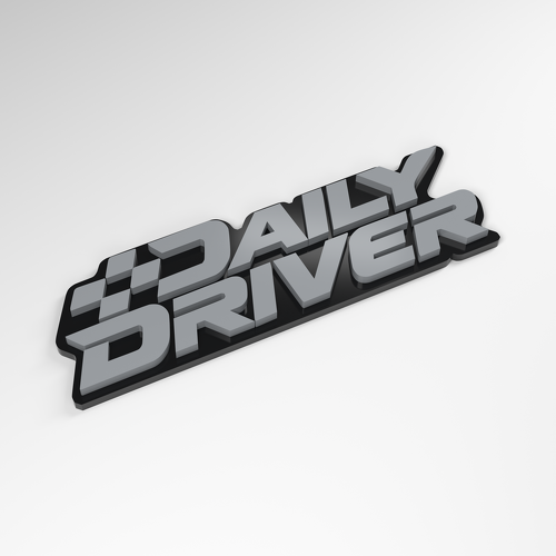 Insigne en Acrylique 3D Daily Driver Checker_1