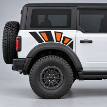 Autocollant Vinyle Pour Ailes Arrière Raptor Rock Shards Pour Ford Bronco 2024_2
