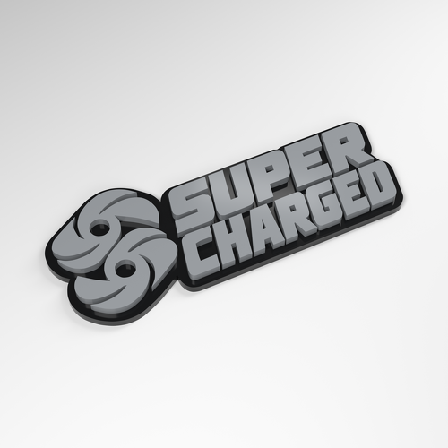 Badge de voiture en acrylique 3D suralimenté