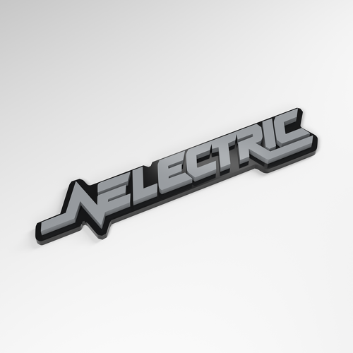 Badge de voiture en acrylique 3D électrique