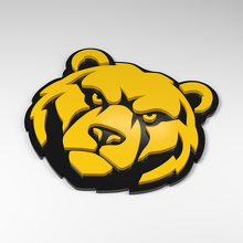 Badge de voiture acrylique 3D Grizzly Bear_2