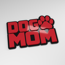 Badge de voiture acrylique 3D Maman de chien_3